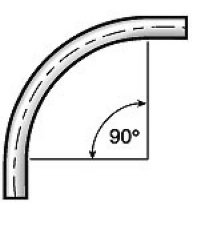 1.5" Sch. 80 Carbon Steel Elbow, 90 x 5" CLR