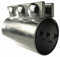 3.5" Coupling, Black Gasket, 3-Bolt, With Protector
