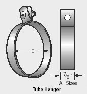 2.5" 16 ga. Galvanized Steel Tube Hanger