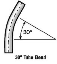 1.5" 11 ga. Aluminum Elbow, 30 x 18" CLR